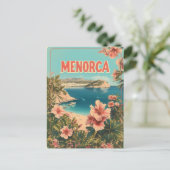 Menorca Vintag Postkarte (Stehend Vorderseite)