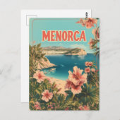 Menorca Vintag Postkarte (Vorne/Hinten)