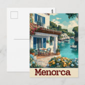 Menorca Vintag Postkarte (Vorne/Hinten)
