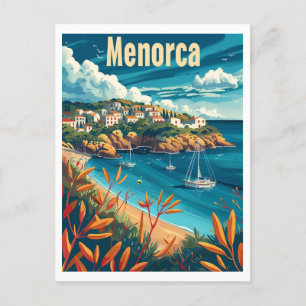 Menorca Vintage Postkarte