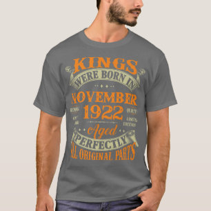 Mens 100. Geburtstag Geschenkkings Geboren im Nove T-Shirt