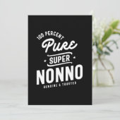 Mens 100% Pure Super Nonno Geschenk Dankeskarte (Stehend Vorderseite)