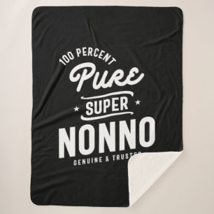 Mens 100% Pure Super Nonno Geschenk Sherpadecke