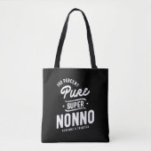 Mens 100% Pure Super Nonno Geschenk Tasche (Vorderseite)