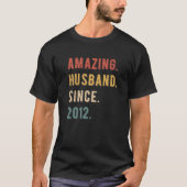 Mens 11th Wedding Anniversary - Amazing Husband Si T-Shirt (Vorderseite)