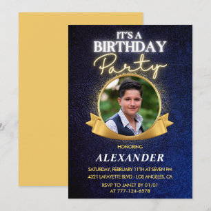 Mens 16. Geburtstag Einladungen Elegant Chic