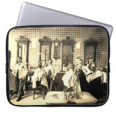 Mens 1890's Barber Shop Friseur Salon Foto Laptopschutzhülle (Vorderseite)