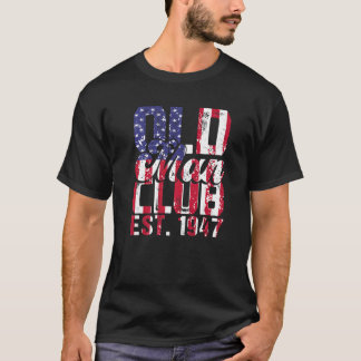 Mens 1947 Geburtstagsparty Old Man Club Est 1947 R T-Shirt