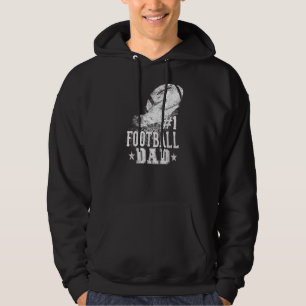 Mens 1 Football Vater für Vatertag Fußball Hoodie