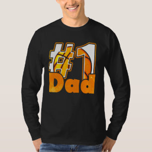 Mens 1 Vater Basketball Player Vintag Basketball D T-Shirt