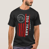 Mens 250th Anniversary America  T-Shirt (Vorderseite)