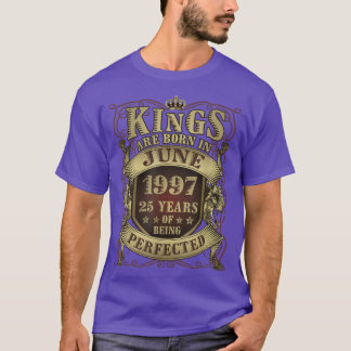 Mens 25. Geburtstagsgeschenk Perfected King Gebore T-Shirt