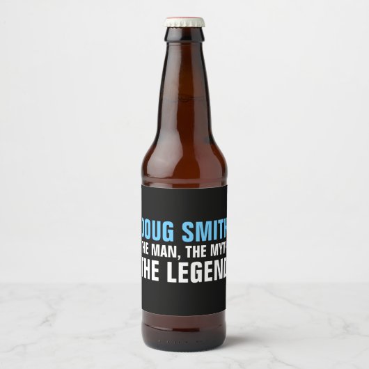 Mens 30./40./50./60. Geburtstagsparty Bierlabel Bierflaschenetikett (Vorderseite)