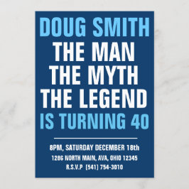 Mens 30./40./50./60. Geburtstagsparty Einladung