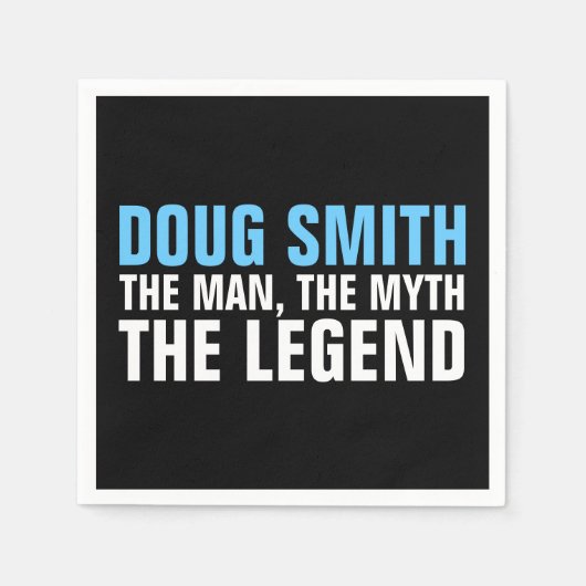 Mens 30./40./50./60. Geburtstagsparty Napkins Serviette (Vorderseite)