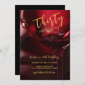 Mens 30. Geburtstag Einladung (Vorne/Hinten)