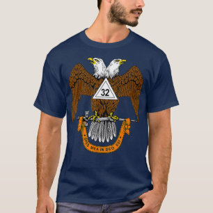 Mens 32. Grad Mason T Masonic T-Shirt Schottisch
