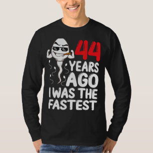 Mens 44. Geburtstagskleid vor 44 Jahren war ich da T-Shirt