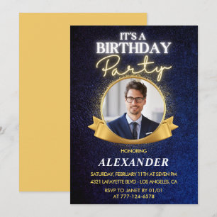 Mens 46. Geburtstag Einladungen Elegant Chic