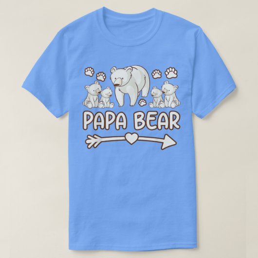 MENS 4 CUBS t Shirts, Daddy Bear Tshirts for Fathe (Design vorne)