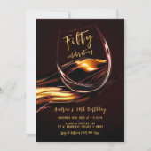 Mens 50. Geburtstag Einladung (Vorderseite)