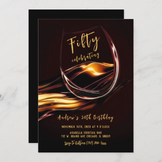 Mens 50. Geburtstag Einladung