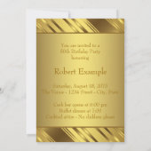 Mens 50. Geburtstagsparty Einladung (Rückseite)