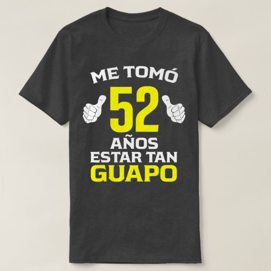 Mens 52 Anos Regalo de Cumpleanos 52 para el T-Shirt (Design vorne)