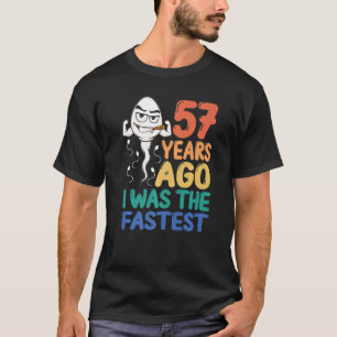 Mens 57. Geburtstagskleid vor 57 Jahren war ich da T-Shirt