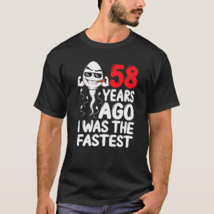 Mens 58. Geburtstagskleid vor 58 Jahren war ich da T-Shirt