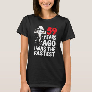 Mens 59. Geburtstagskleid vor 59 Jahren war ich da T-Shirt