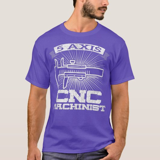 Mens 5 Axis CNC Maschinenbau GCode T-Shirt (Vorderseite)