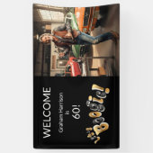 Men's 60th Birthday Party Photo Banner (Vertikal)