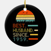 Mens 63. Hochzeitstag für ihn Beste Keramik Ornament (Hinten)