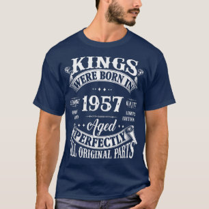 Mens 65. Geburtstag Geschenk Vintage Könige Gebore T-Shirt