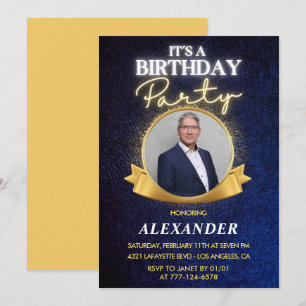 Mens 76. Geburtstag Einladungen Elegant Chic