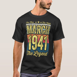 Mens 80. Geburtstag Der Mann der Mythos der Legend T-Shirt