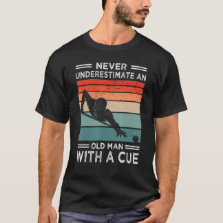 Mens 8 Ball Eight Ball Pool Billard T-Shirt