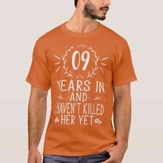 Mens 9th Wedding Anniversary Gifts For Him  9 Year T-Shirt