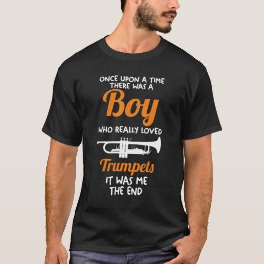 Mens A boy who really loved Trumpets T-Shirt (Vorderseite)