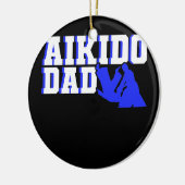 Mens Aikido Dad Father Fighter Martial Arts Fight Keramik Ornament (Links)
