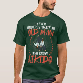 Mens Aikido Martial Arts Fighter Anfängertraining T-Shirt