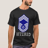 Mens Air Force E9 Chief Master Sergeant T- T-Shirt (Vorderseite)
