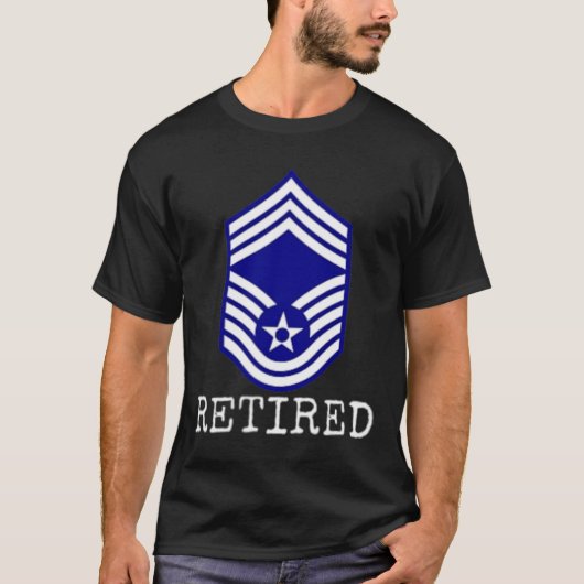 Mens Air Force E9 Chief Master Sergeant T- T-Shirt (Vorderseite)