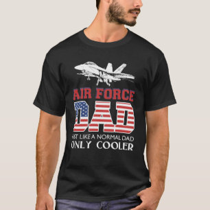 Mens Air Force Vater US Flagge Veteran Desig T-Shirt