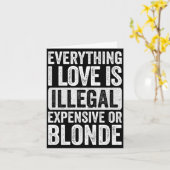 Mens alles Liebe ist illegal teuer oder Karte (Gelbe Blume)