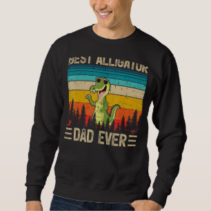 Mens Alligator Vintag Bester Alligator Vater je Fa Sweatshirt