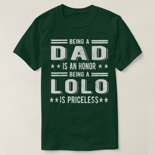 Mens als Lolo Grandpa Best Lolo Großvater D T-Shirt (Design vorne)
