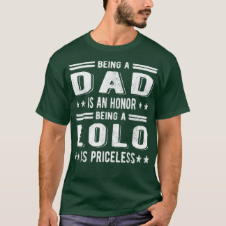 Mens als Lolo Grandpa Best Lolo Großvater D T-Shirt