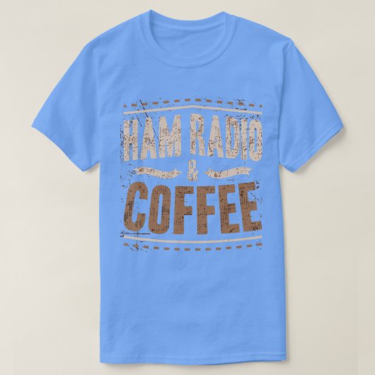 Mens Amateur Radio Coffee Design für Ham Radio T-Shirt (Design vorne)